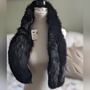 NWT Genuine Fox & Rabbit Fur Scarf